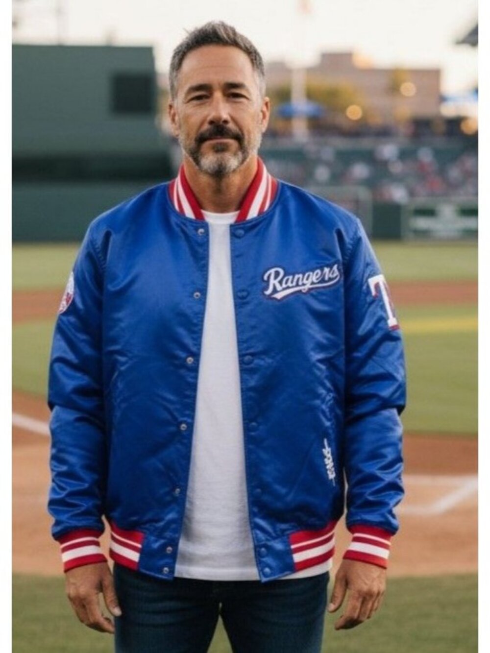 Pro Standard MLB TEXAS RANGERS MASHUP MEN'S RIB SATIN JACKET  Size XL NEW W tags